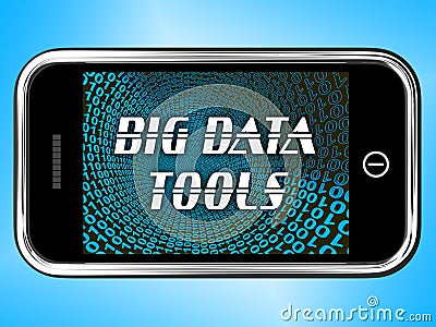 Big Data Tools Digital Toolbox 3d Rendering Stock Photo