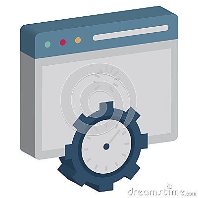 Big data vector icon which can easily modify or edit Vector Illustration