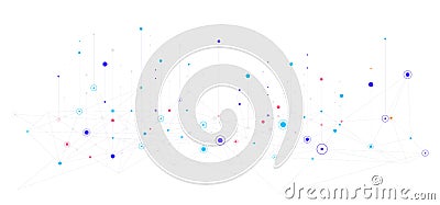 Big data visual information background. Vector Illustration