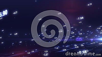 Big data visualization, grid data driven technology futuristic digital background Social network or business analytics Stock Photo