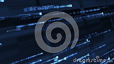 Big data visualization, grid data driven technology futuristic digital background Social network or business analytics Stock Photo