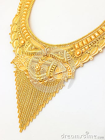 Big designed necklace Stock Photo