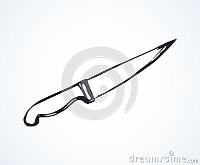 Knife. Vector drawing Vector Illustration