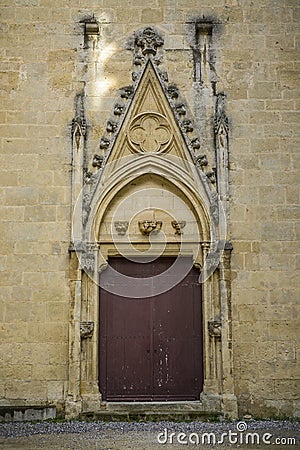 Big door with decoration Stock Photo