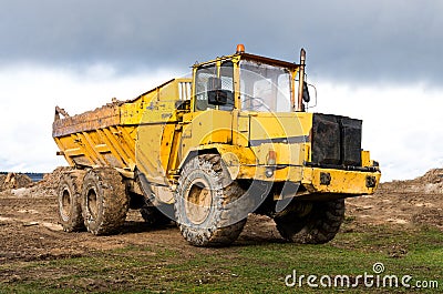 The big dump truck Stock Photo