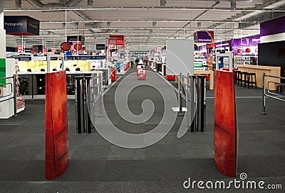 Big electronic retail store Stock Photo