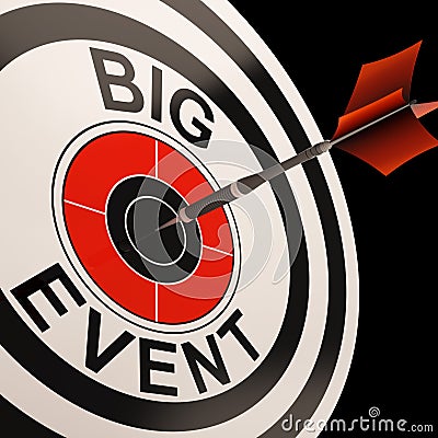 Big Event Target Shows Celebrations And Parties Stock Photo