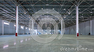 A big factory warehouse Stock Photo