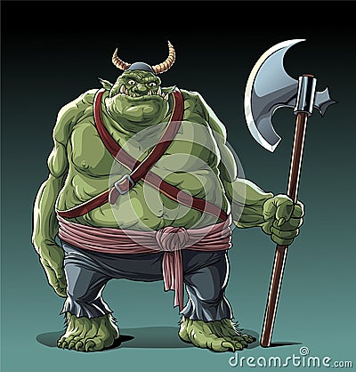 Big fat troll Vector Illustration