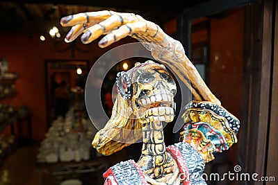 Hand crafted skeleton Stock Photo
