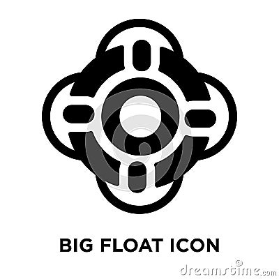 Big Float icon vector isolated on white background, logo concept Vector Illustration