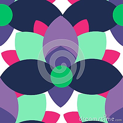 BIG FLORA PATTERN Vector Illustration