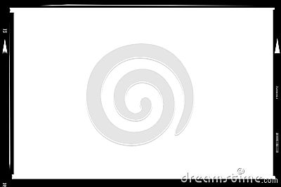 Medium format negative picture frame Vector Illustration