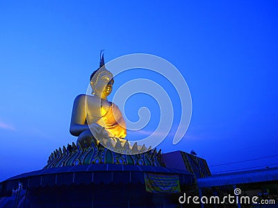 Big golden buddha statue Editorial Stock Photo