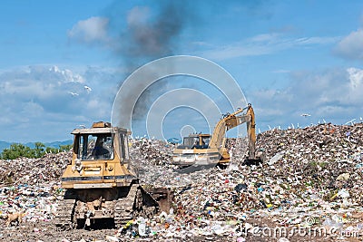 Big grabage heap Stock Photo