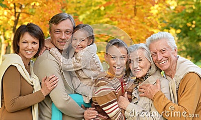 Big happy family Stock Photo