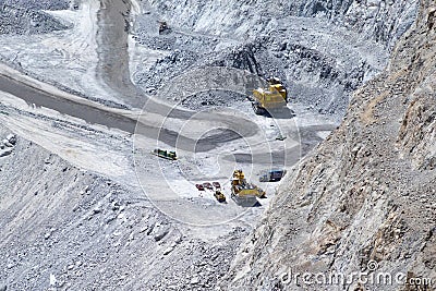 Chuquicamata, biggest open pit copper mine, Calama, Chile Editorial Stock Photo