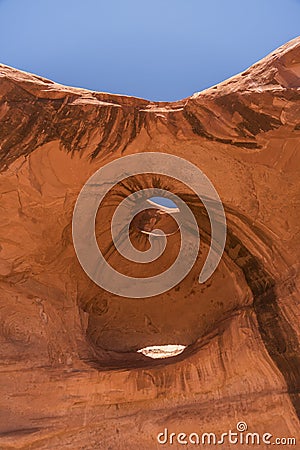 Big Hogan rock feature Monument Valley Arizona Stock Photo