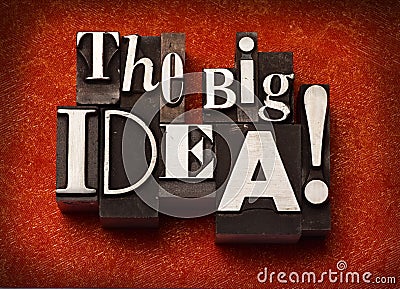 The Big Idea! Stock Photo