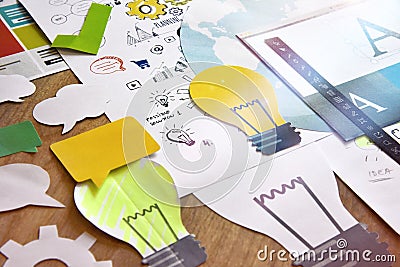 Big idea creative concept Stock Photo