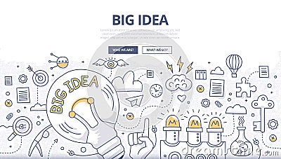 Big Idea Doodle Concept Vector Illustration