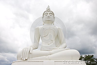 Big image of buddha in thailand Stock Photo