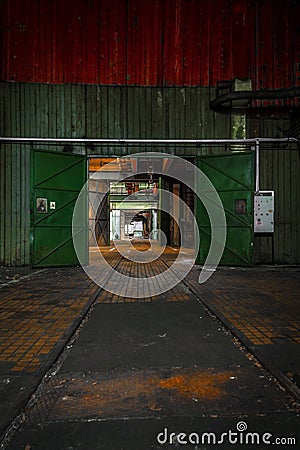 Big industrial door Stock Photo