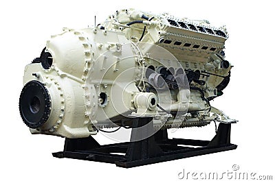 Big internal combustion engine Stock Photo