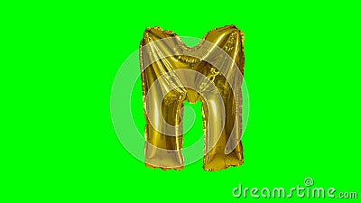 Green mylar letter balloons