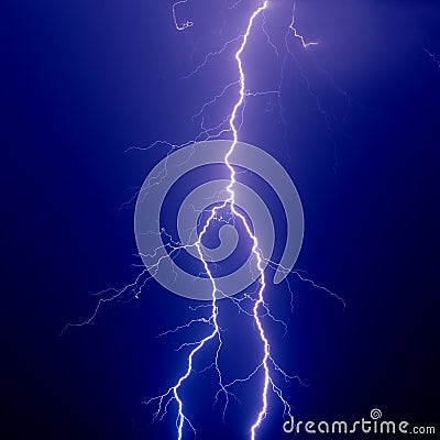 Big lightning Stock Photo