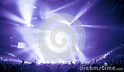 Big Live Music Concert Stock Photo