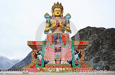 The Big Maitreya Buddha statue Stock Photo