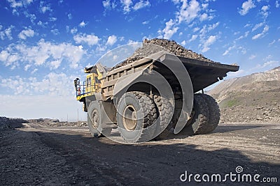 Big mining truck Stock Photo