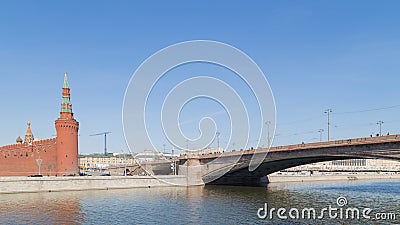 Big Moskvoretsky Bridge Stock Photo