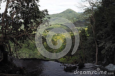 mountain landscape luang prabang in Lao Stock Photo