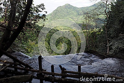 mountain landscape luang prabang in Lao Stock Photo