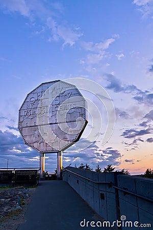 Big Nickel Landmark Stock Photo