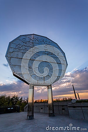 Big Nickel Landmark Stock Photo