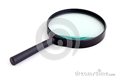 Big old magnifying glass Stock Photo