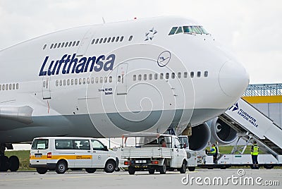 Big passenger aircraft Editorial Stock Photo