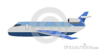 Big passenger jet Vector Illustration