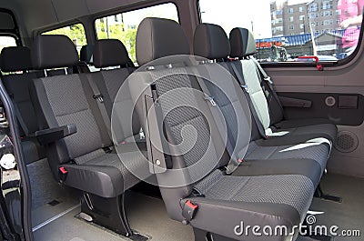 Big passenger van Stock Photo