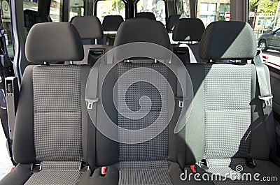 Big passenger van Stock Photo