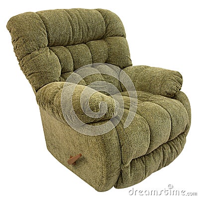 Big and Plush Rocker Recliner Stock Photo