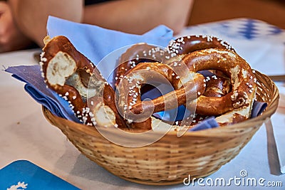 Big Pretzel Stock Photo