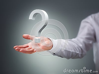 The big question Stock Photo
