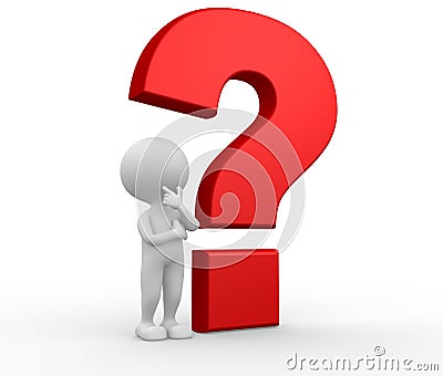 Big question mark Stock Photo