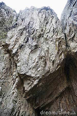 Big rock overhang Stock Photo