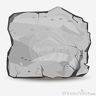 Big Rock stone Vector Illustration