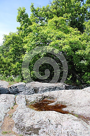 A big rock at Szentbekalla Stock Photo